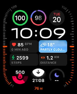 Out and About watch face preview image for Apple Watch