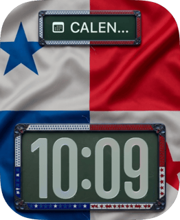 Panama Flag watch face preview for Apple Watch