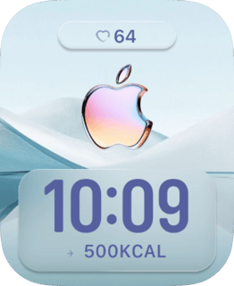 Pastel Apple Glow watch face preview for Apple Watch