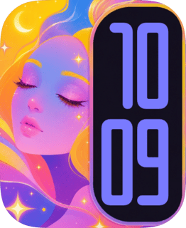 Pastel Dream Portrait watch face preview for Apple Watch