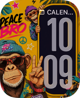 Peace Bro Street Art watch face preview for Apple Watch