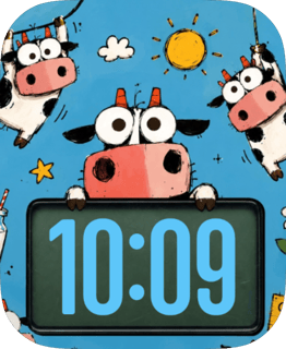 Peekaboo Cows watch face preview for Apple Watch