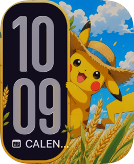 Pikachu Meadow Smile watch face preview for Apple Watch