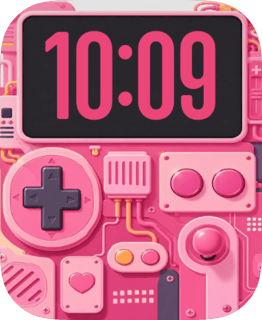 Pink Player watch face preview for Apple Watch