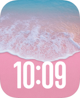 Pink Tide watch face preview image for Apple Watch