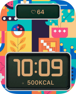 Pixel Mosaic watch face preview for Apple Watch
