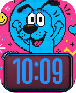 Pixel Pup watch face preview for Apple Watch