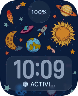 Planet Parade watch face preview for Apple Watch