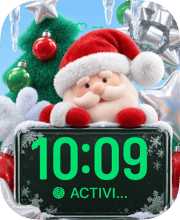 Plush Santa Apple Watch face - Holidays