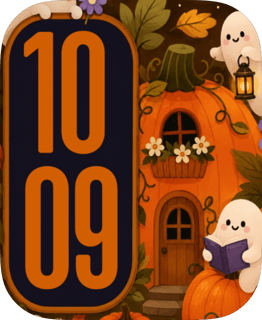Pumpkin Cottage Apple Watch face - Holidays