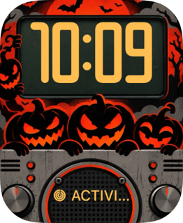 Pumpkin Radio watch face preview image for Apple Watch