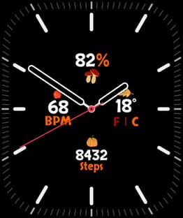 Pumpkin Season watch face preview image for Apple Watch