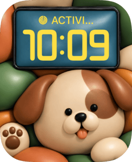 Puppy Pile Apple Watch face - Art