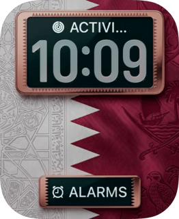 Qatar Flag watch face preview for Apple Watch