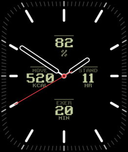 Quarter Past watch face preview image for Apple Watch