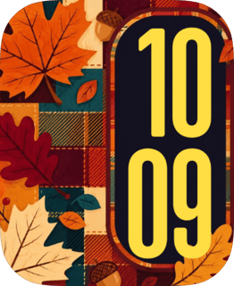 Quilted Autumn Apple Watch face - Nature