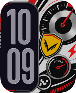 Racing Bolt watch face preview for Apple Watch