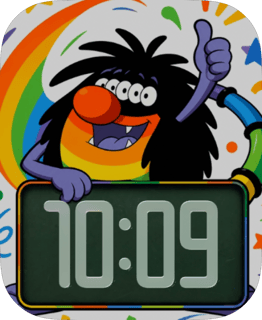 Rainbow Rascal watch face preview image for Apple Watch