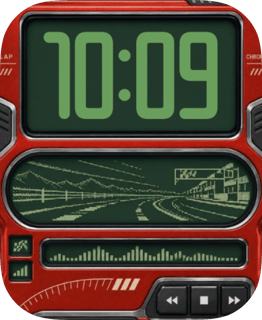 Red Raceway watch face preview image for Apple Watch