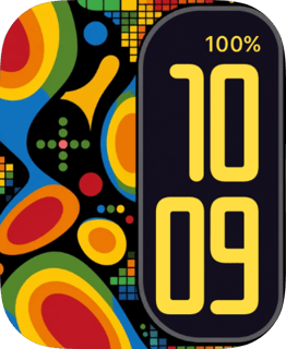 Retro Orbit Pop watch face preview for Apple Watch