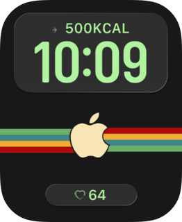 Retro Stripe watch face preview for Apple Watch
