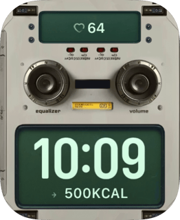 Retro Tape Deck watch face preview for Apple Watch