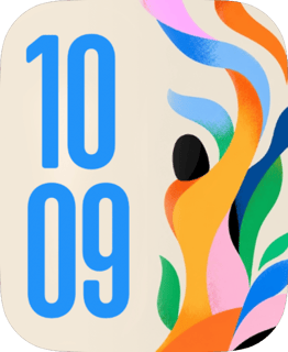 Ribbon Pop watch face preview for Apple Watch
