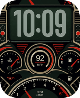 Road Gauge watch face preview for Apple Watch