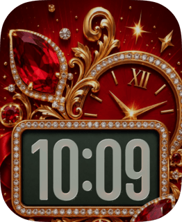 Ruby Heirloom watch face preview for Apple Watch