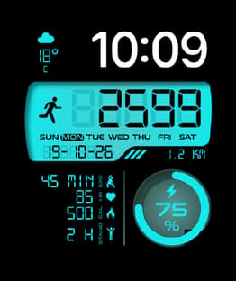 Running Late watch face preview image for Apple Watch
