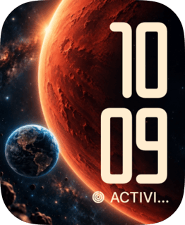 Rust Planet watch face preview image for Apple Watch