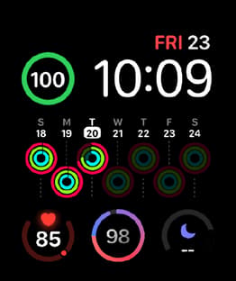 Seven Days watch face preview image for Apple Watch