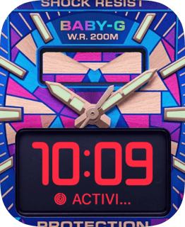 Shock Resist Baby-G watch face preview for Apple Watch