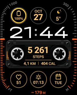 Side A watch face preview image for Apple Watch