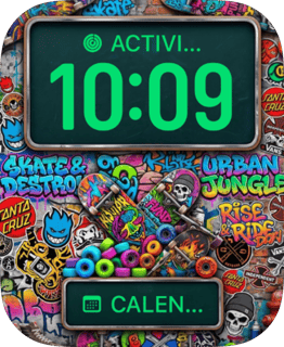 Skate Destroy Collage watch face preview for Apple Watch
