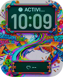 Skate Splash Riot watch face preview for Apple Watch