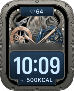 Skeleton Gearworks watch face preview for Apple Watch