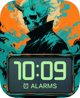 Skull Tide watch face preview for Apple Watch