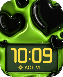 Slime Hearts Apple Watch face - Art