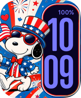 Snoopy Salute watch face preview for Apple Watch