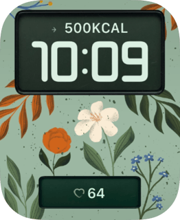 Soft Meadow watch face preview for Apple Watch