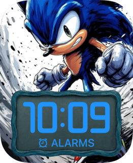 Sonic Blue Speed watch face preview for Apple Watch