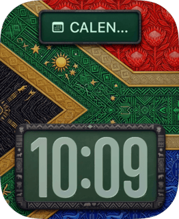 South Africa Flag watch face preview for Apple Watch