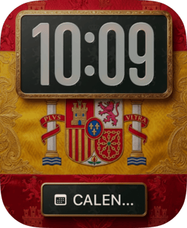 Spain Flag watch face preview for Apple Watch
