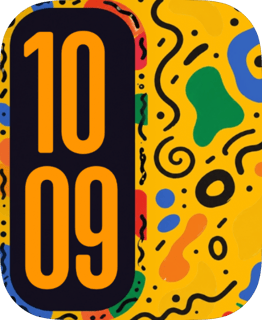 Squiggle Field Apple Watch face - Art