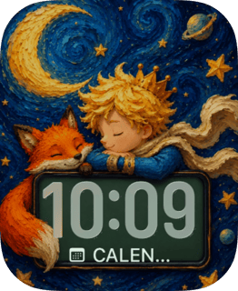 Little Prince watch face preview for Apple Watch