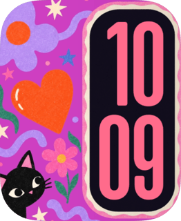 Sticker Cat Apple Watch face - Animals
