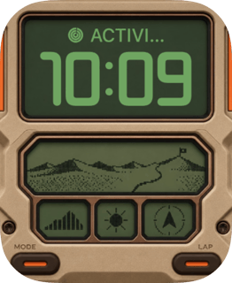 Summit Scout watch face preview image for Apple Watch