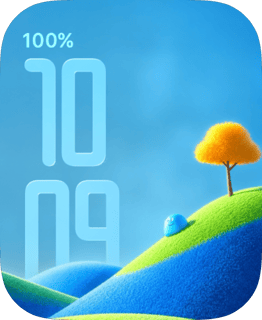 Sunny Hills watch face preview image for Apple Watch