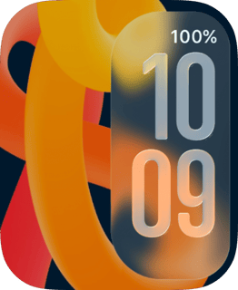 Sunrise Panels watch face preview for Apple Watch